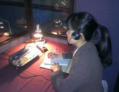 Laura
at work